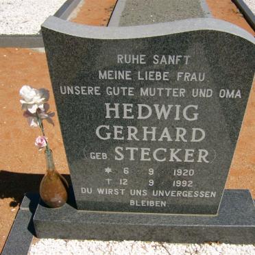 STECKER Hedwig Gerhard 1920-1992
