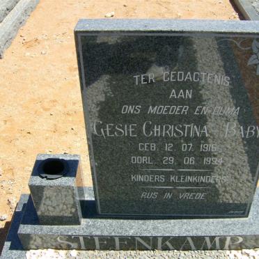 STEENKAMP Gesie Christina 1916-1994