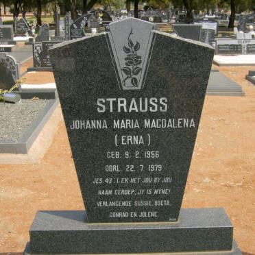 STRAUSS Johanna Maria Magdalena 1956-1979