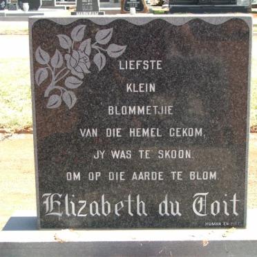 TOIT Elizabeth, du