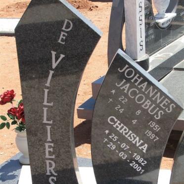 VILLIERS Johannes Jacobus, de 1951-1997 :: VILLIERS Chrisna, de 1982-2001