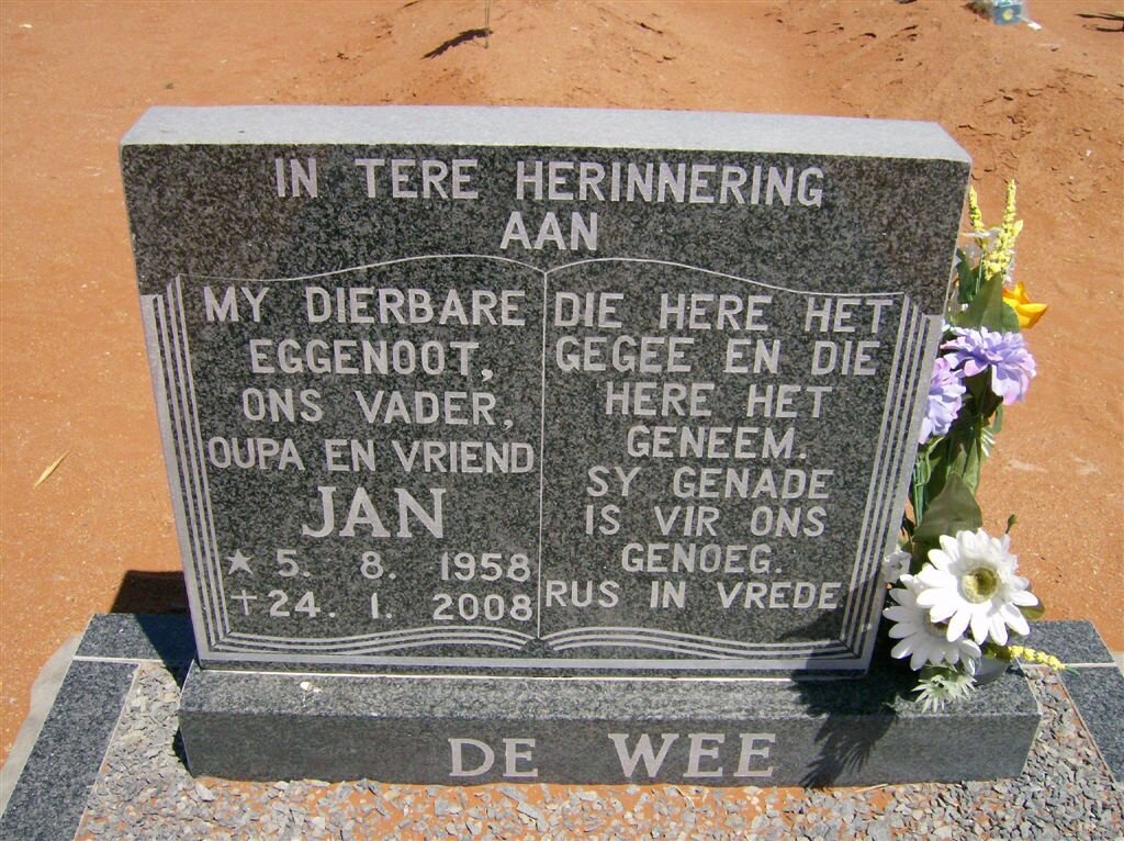 WEE Jan, de 1958-2008