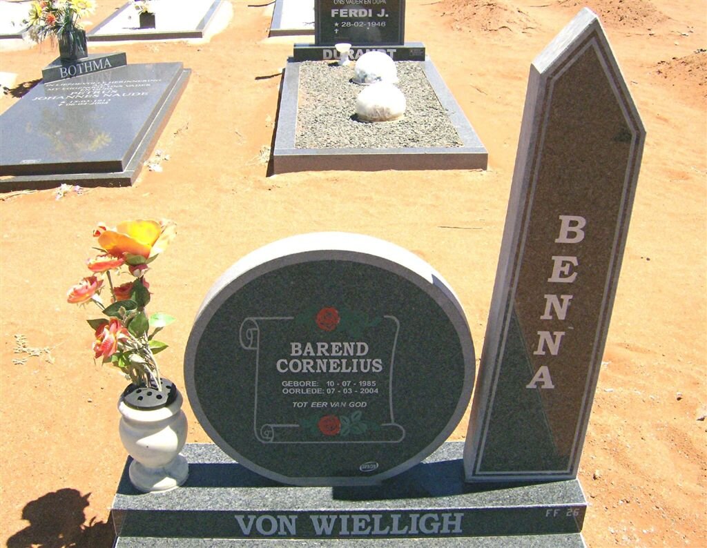 WIELLIGH Barend Cornelius, von 1985-2004