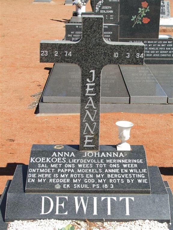 WITT Anna Johanna, de 1974-1994