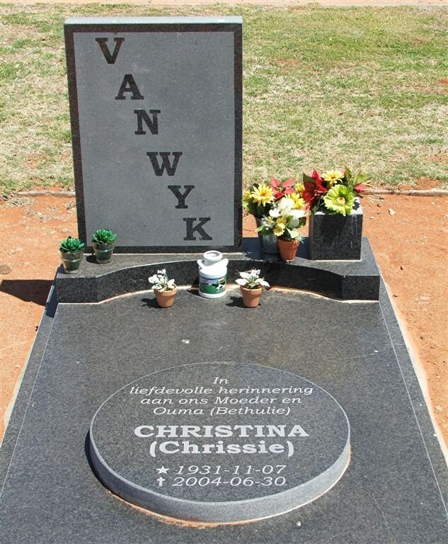 WYK Christina, van  1931-2004