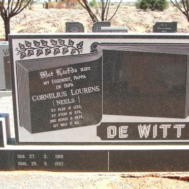 WITT Cornelius Lourens , de 1919-1982