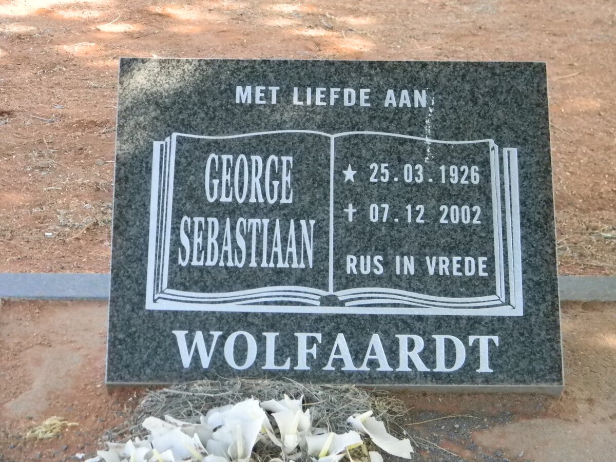 WOLFAARDT George Sebastiaan 1926-2002