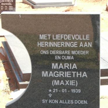 ZYL Albertus Gerhardus, van 1936-1999 &amp; Maria Magrietha 1939-