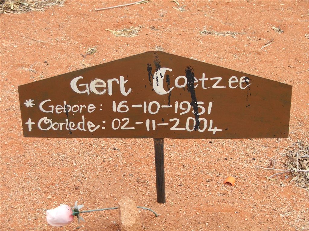 COETZEE Gert 1951-2004