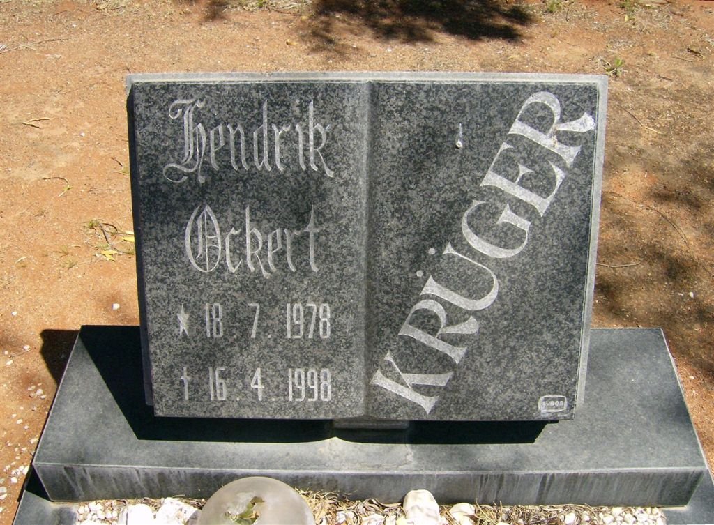 KRÜGER Hendrik Ockert 1978-1998