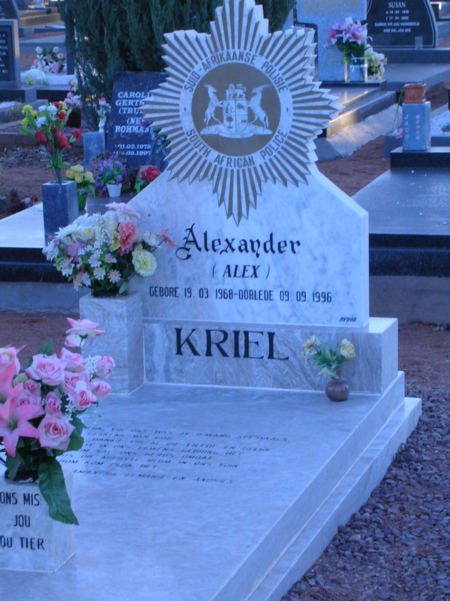 KRIEL Alexander 1968-1996