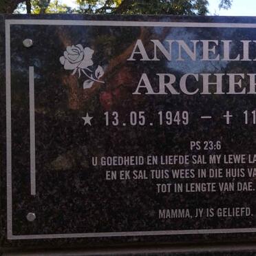 ARCHER Annelie 1949-2016