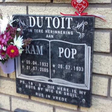 TOIT Ram, du 1932-2005 &amp; Pop 1933-