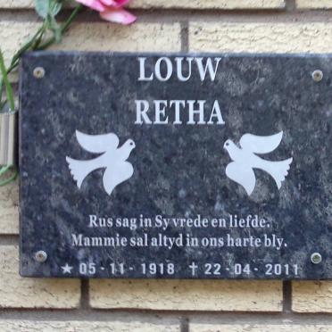 LOUW Retha 1918-2011