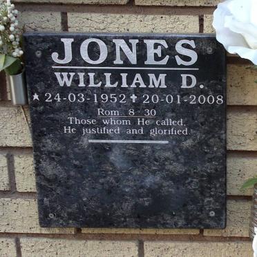 JONES William D. 1952-2008