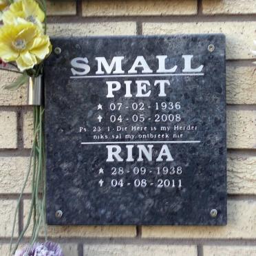 SMALL Piet 1936-2008 &amp; Rina 1938-2011