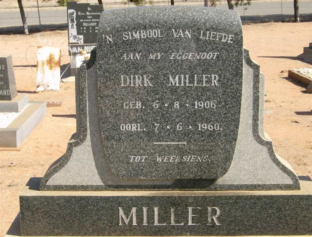 MILLER Dirk 1906-1960