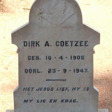COETZEE Dirk A. 1905-1947
