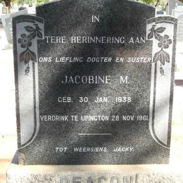 DEACON Jacobine M. 1938-1961