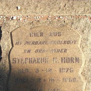 HORN Stephanus H. 1875-1959