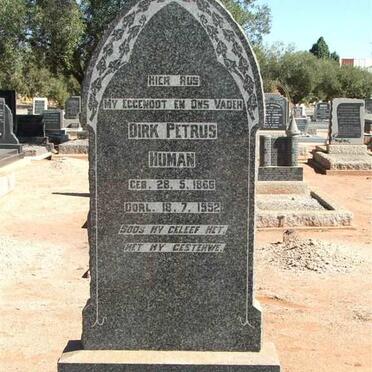 HUMAN Dirk Petrus 1866-1952
