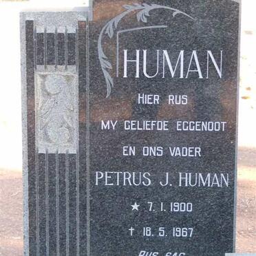 HUMAN Petrus J. 1900-1967