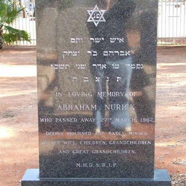 NURICK Abraham -1967