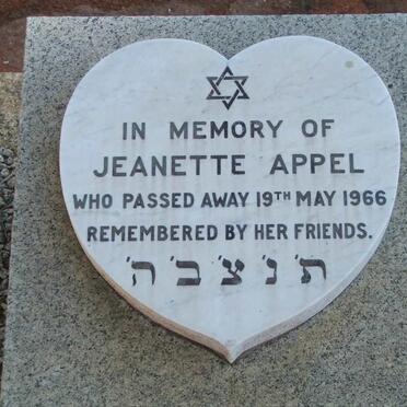 APPEL Jeanette -1966