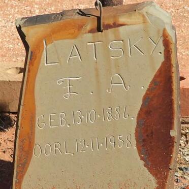 LATSKY E.A. 1886-1958