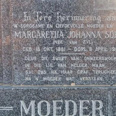 LOOTS Margaretha Johanna Sophia nee VAN ZYL 1881-1956