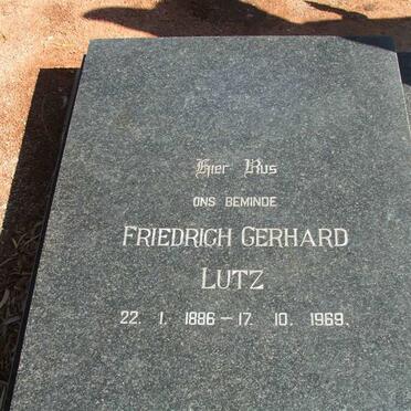 LUTZ Friedrich Gerhard 1886-1969