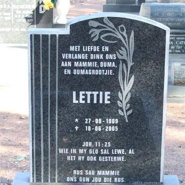 LONGLAND Lettie 1909-2005