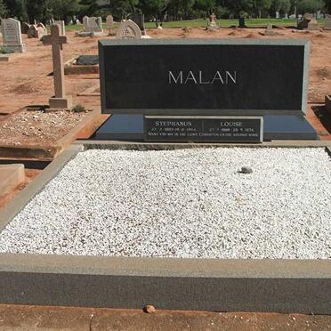 MALAN Stephanus 1885-1964 &amp; Louise 1888-1974