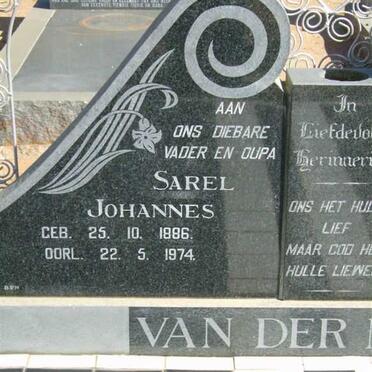 MERWE Sarel Johannes, van der 1886-1974 &amp; Isabella Jacoba Gerharda 1894-1975