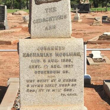 MOOLMAN Johannes Zacharias 1858-1927