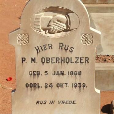 OBERHOLZER P.M. 1868-1939