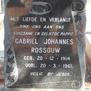 ROSSOUW Gabriël Johannes 1914-1961