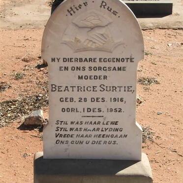 SURTIE Beatrice 1916-1952
