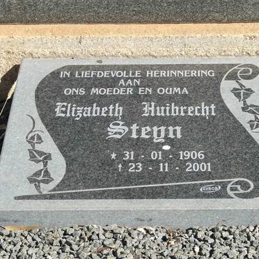STEYN Roelof Petrus 1899-1950 &amp; Elizabeth Huibrecht 1906-2001