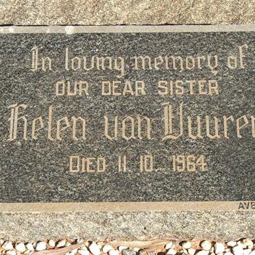 VUUREN Helen, van -1964