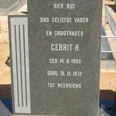 WYK Gerrit H., van 1900-1972