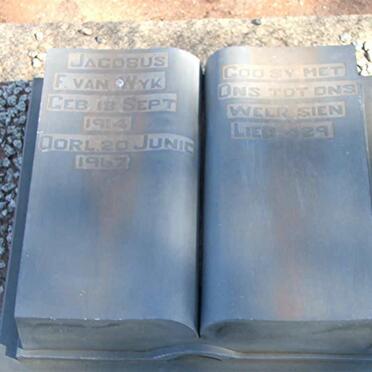 WYK Jacobus F., van 1914-1967