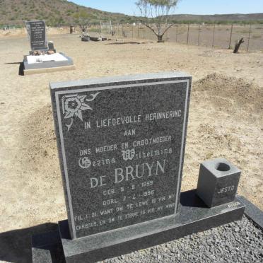 BRUYN Gezina Wilhelmina, de 1899-1995