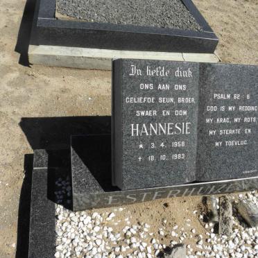 ESTERHUIZEN Hannesie 1958-1983