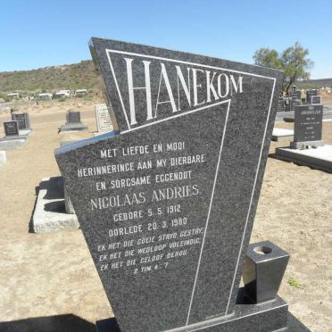 HANEKOM Nicolaas Andries 1912-1980