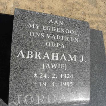 JORDAAN Abraham J. 1924-1995