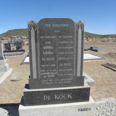 KOCK Servaas D., de 1893-1964 &amp; Sophia Louisa 1896-1970