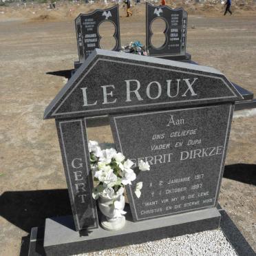 ROUX Gerrit Dirkze, le 1917-1997