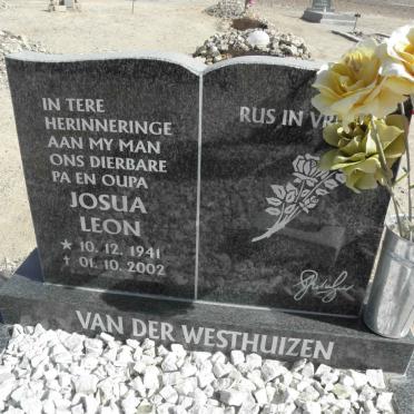 WESTHUIZEN Josua Leon, van der 1941-2002