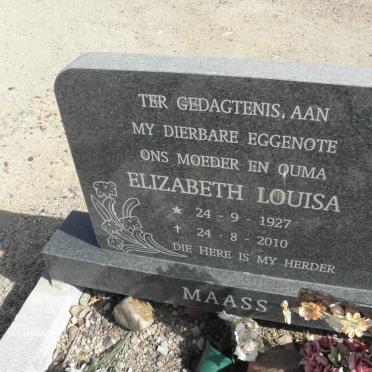 MAASS Elizabeth Louisa 1927-2010